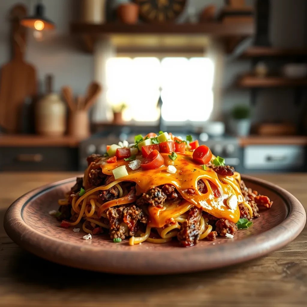 Beef Lasagna Nachos recipe