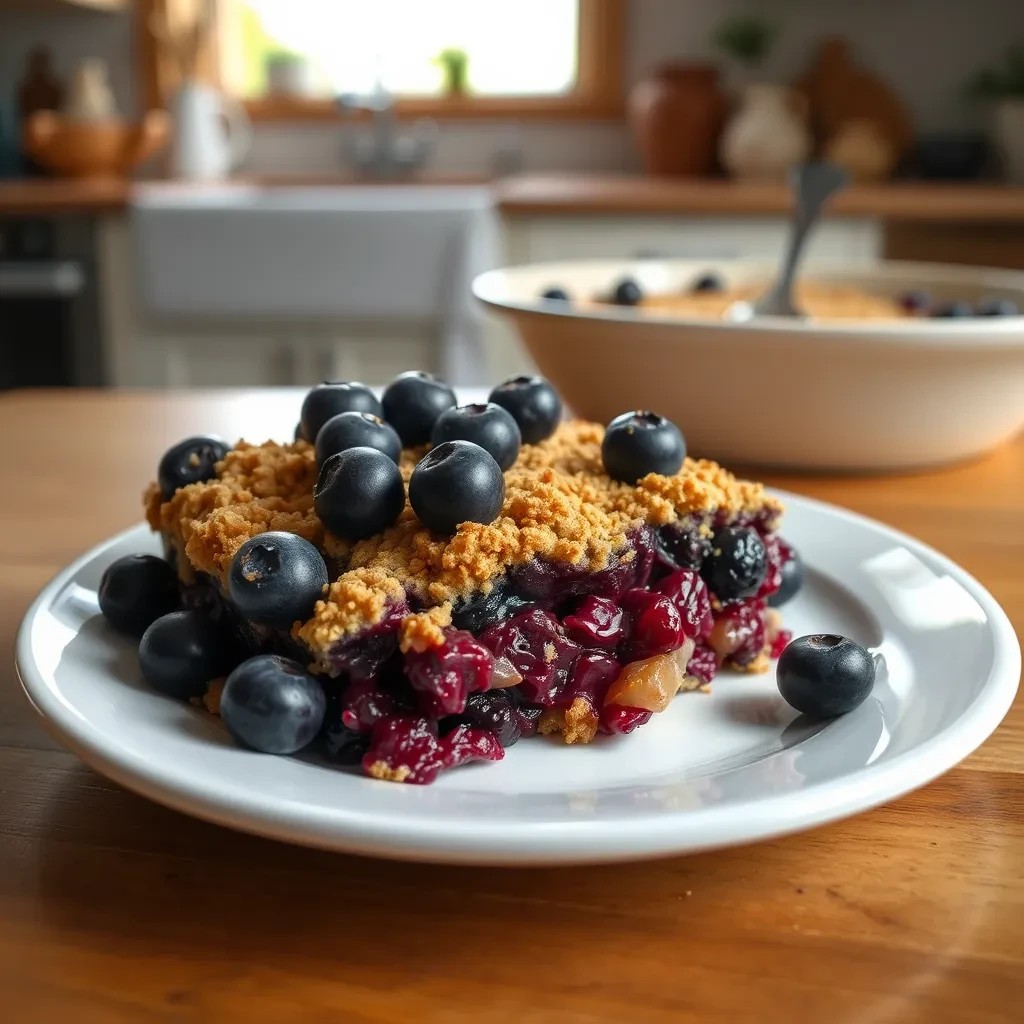 Blueberry Crumble recipe