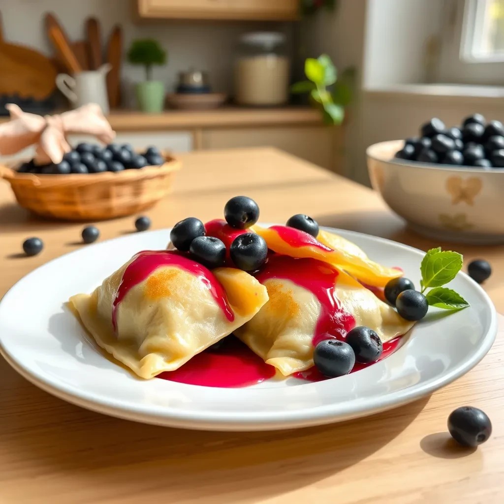 Blueberry Pierogi Dumplings recipe