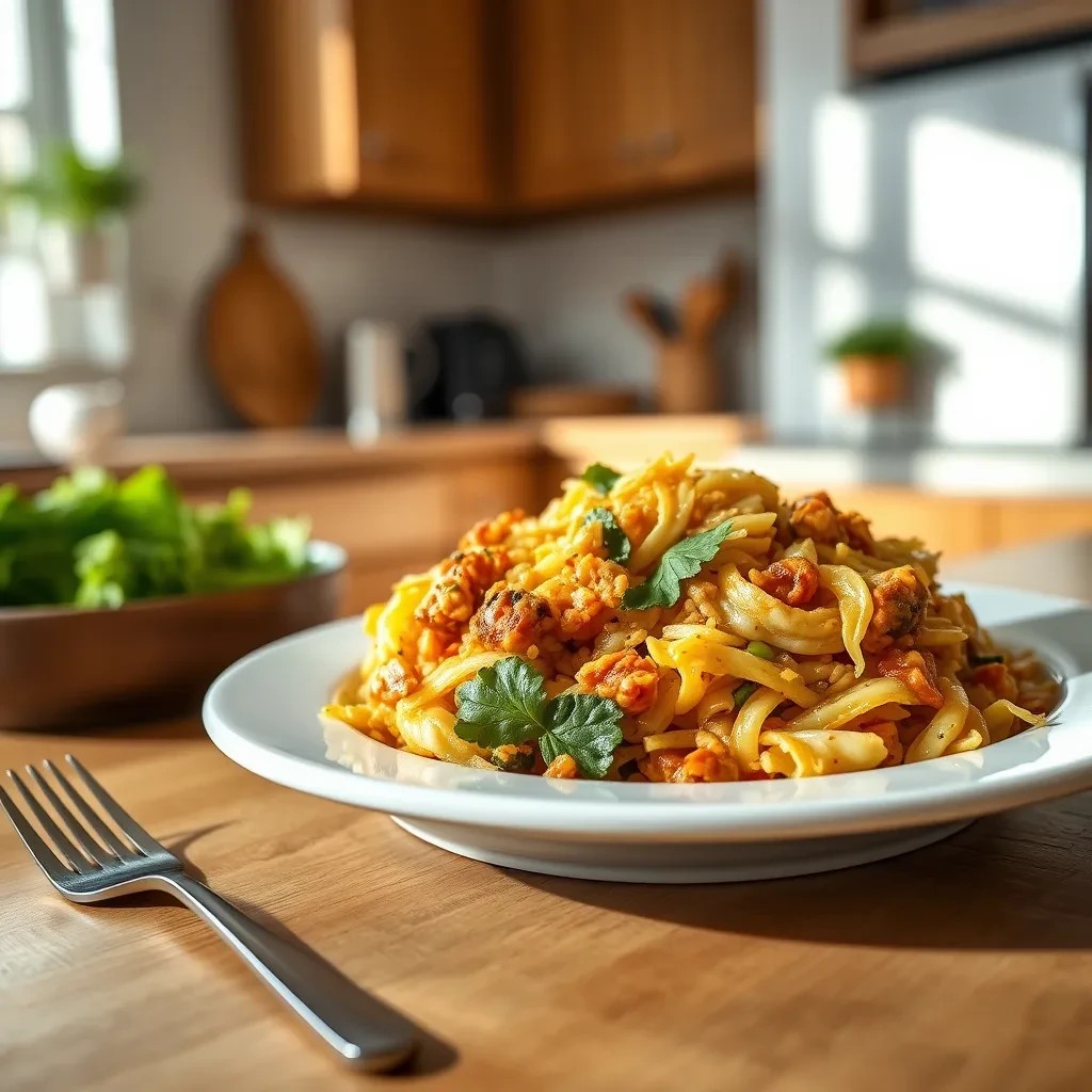 Cabbage Jambalaya Dish recipe