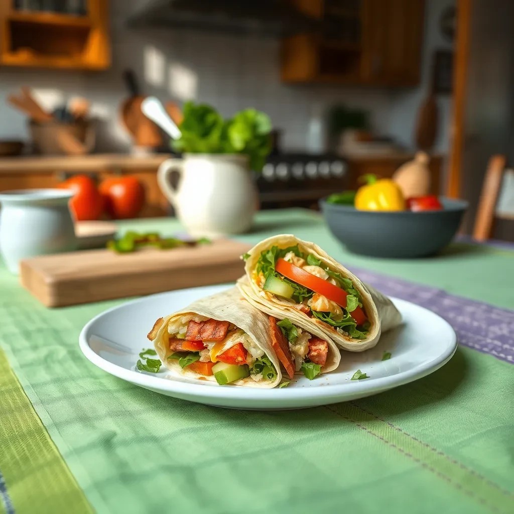 Cheesy BLT Wraps recipe