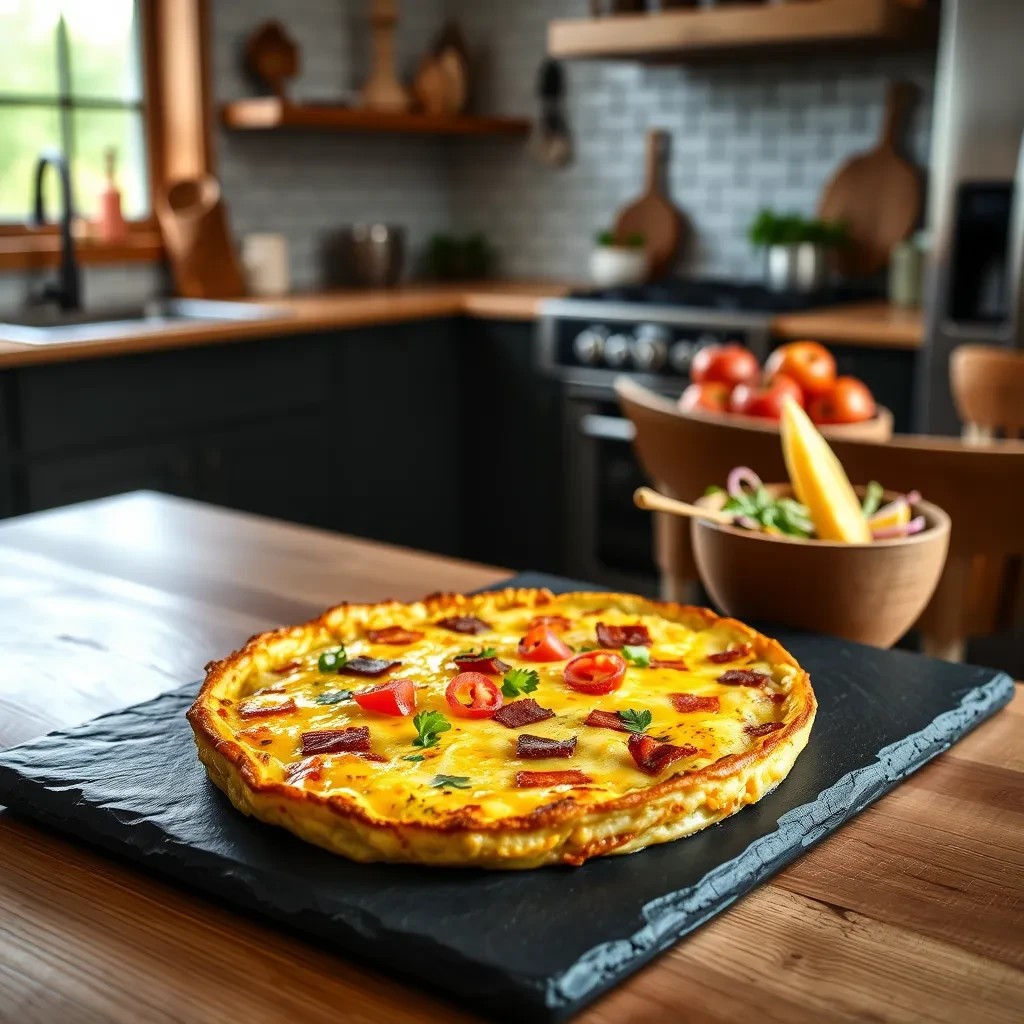 Cheesy Bacon Frittata recipe