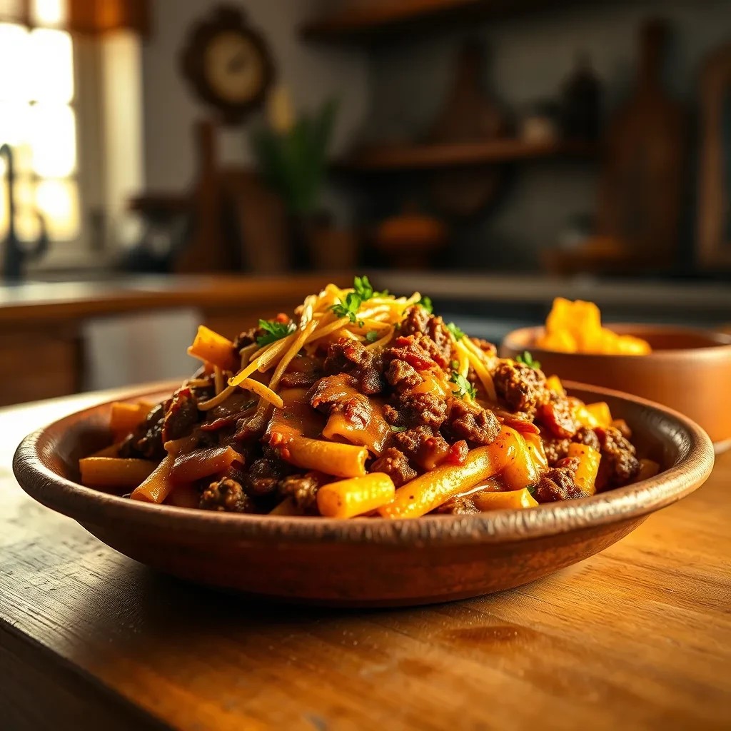 Cheesy Beef Frito Pie recipe