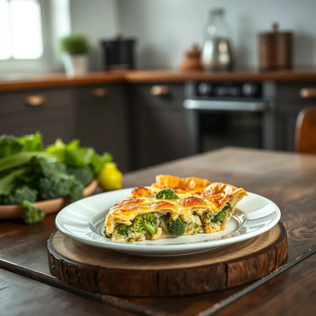 Cheesy Broccoli Pie recipe