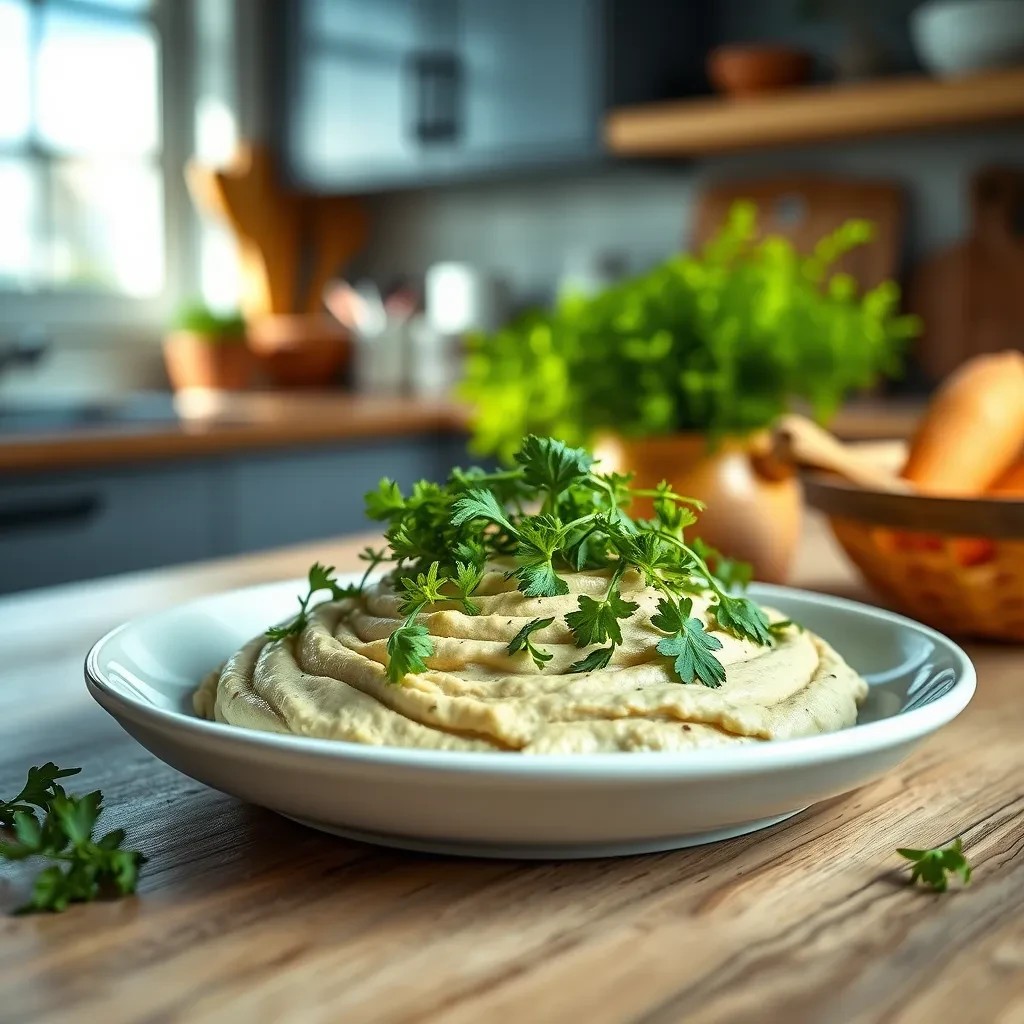 Chickweed Hummus Dip recipe