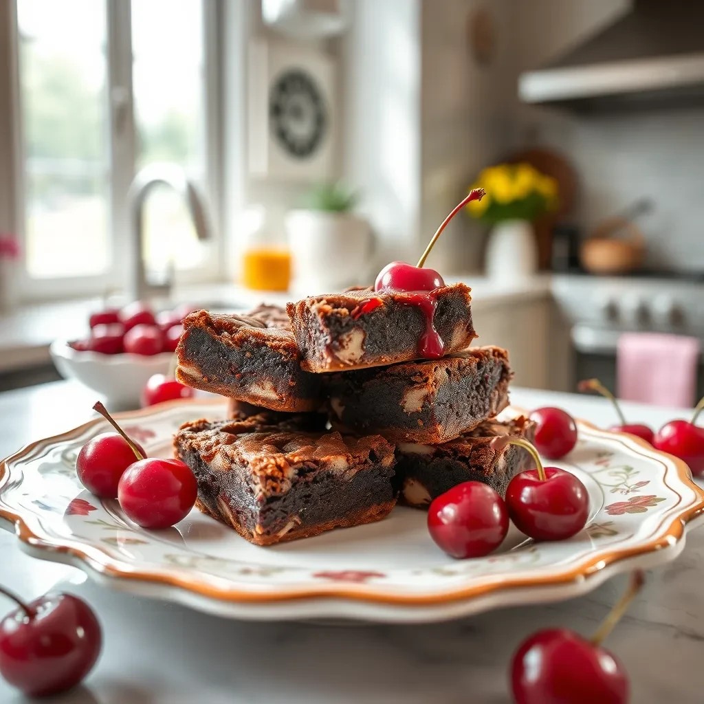 Chocolate Cherry Bars recipe