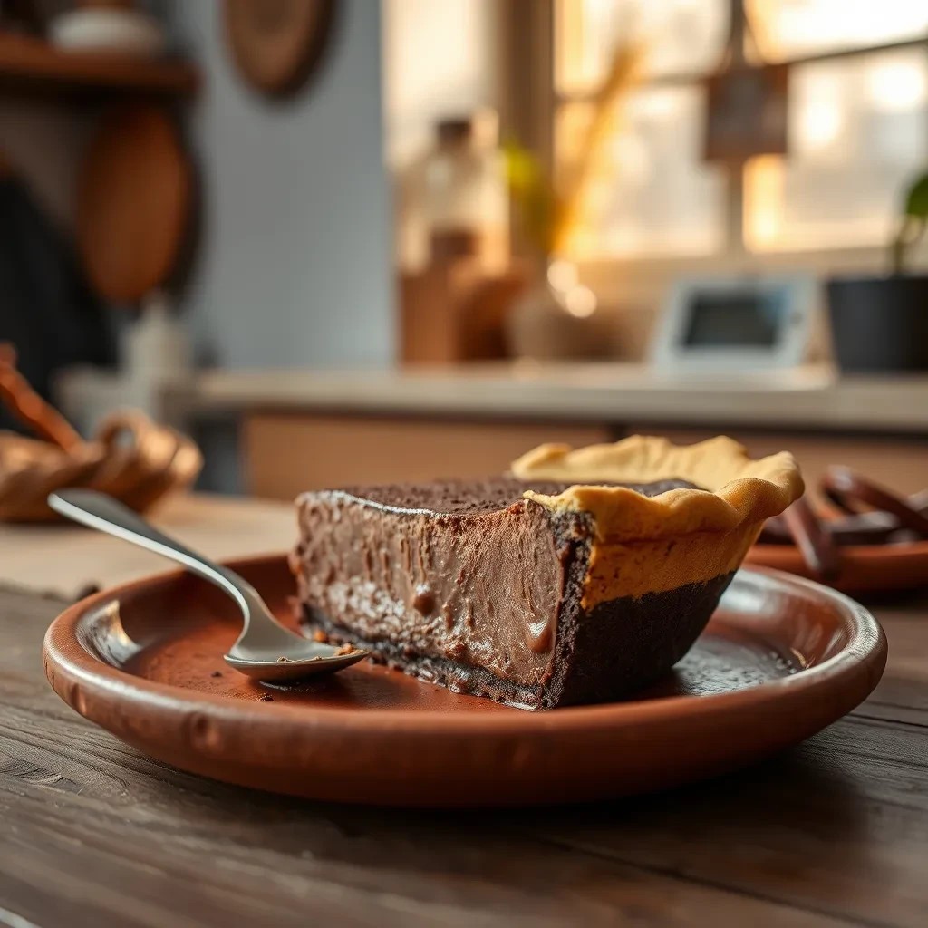 Chocolate Custard Pie Delight recipe