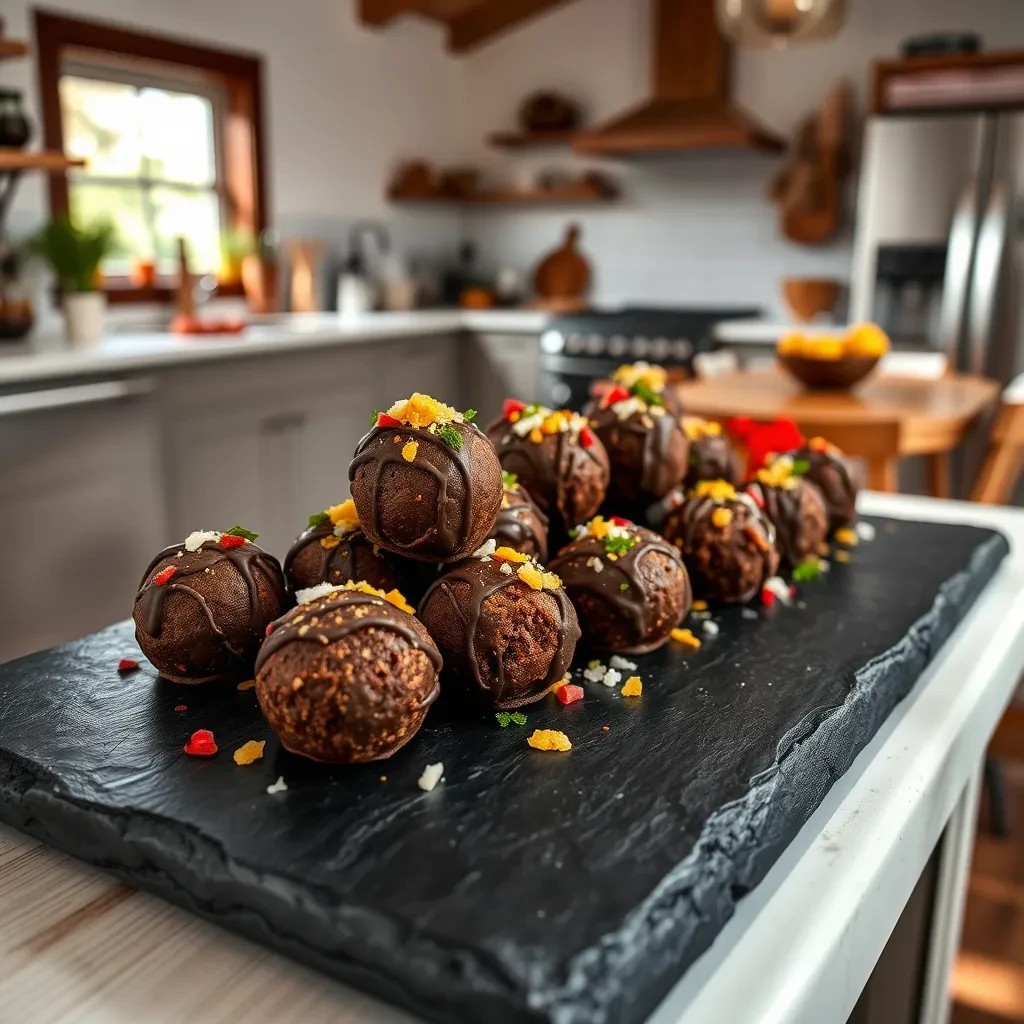 Chocolate Rum Truffles recipe