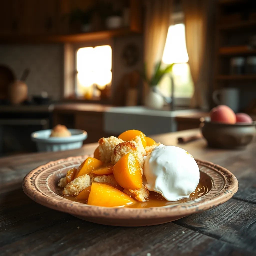 Classic Peach Cobbler recipe