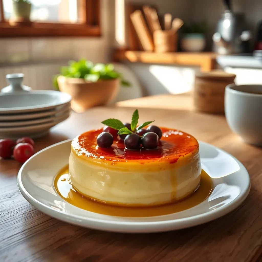 Creamy Flan with Cream Cheese recipe