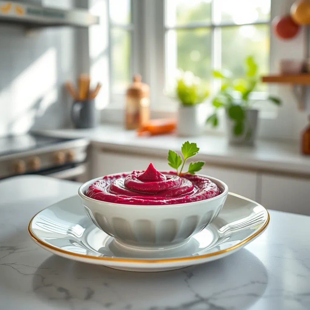 Creamy Beet Hummus recipe