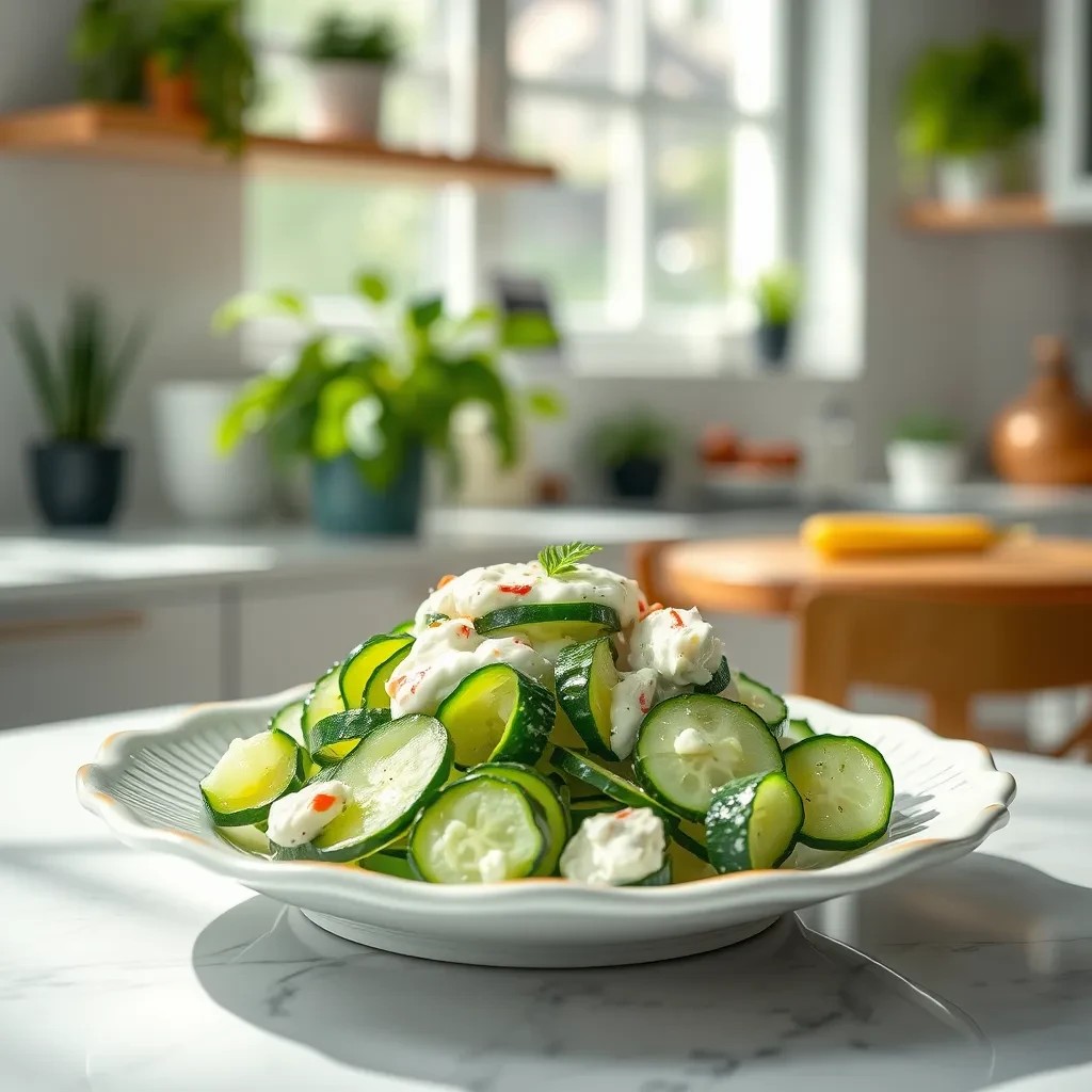 Creamy Cucumber Salad Delight recipe