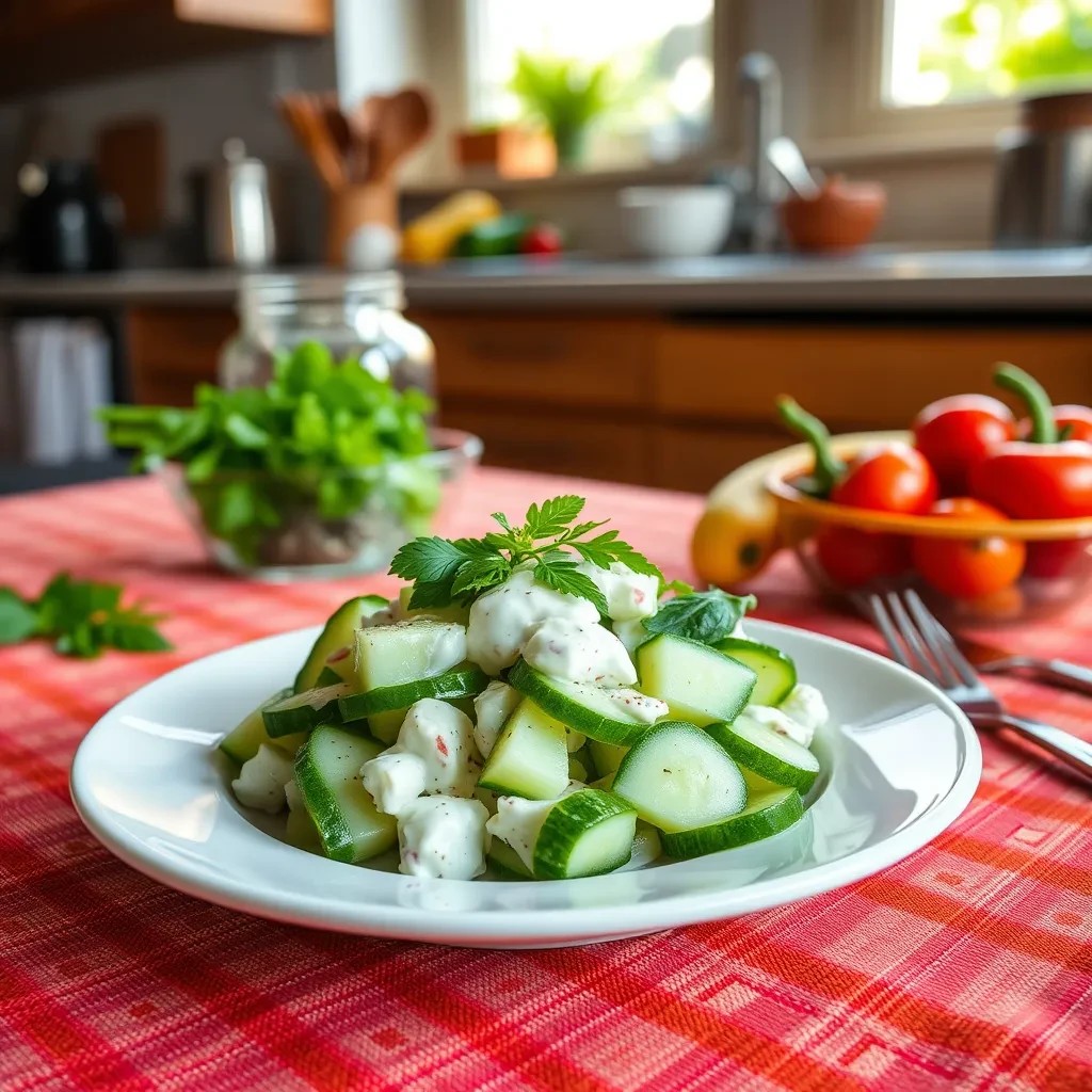 Creamy Cucumber Salad recipe