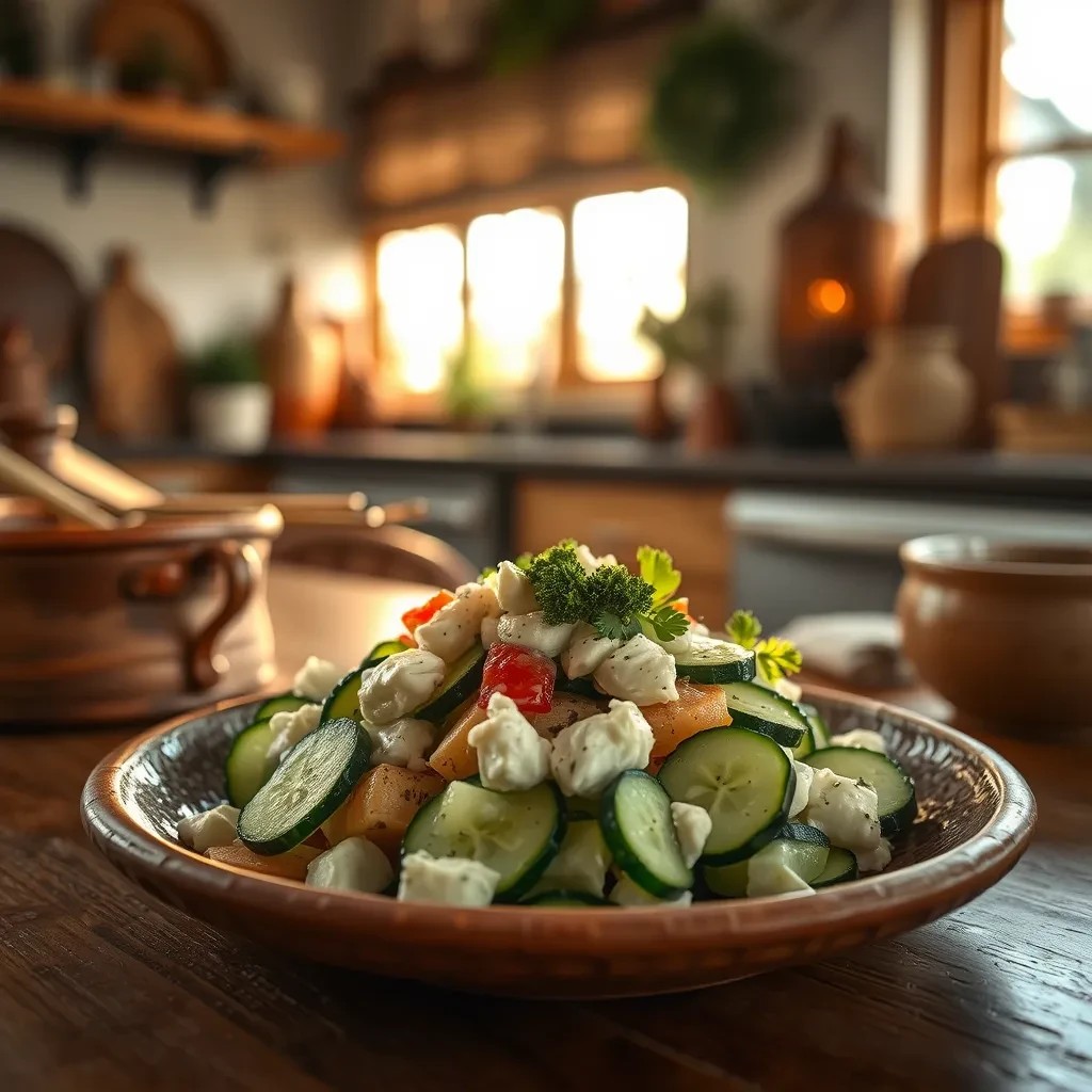 Creamy Cucumber Salad recipe