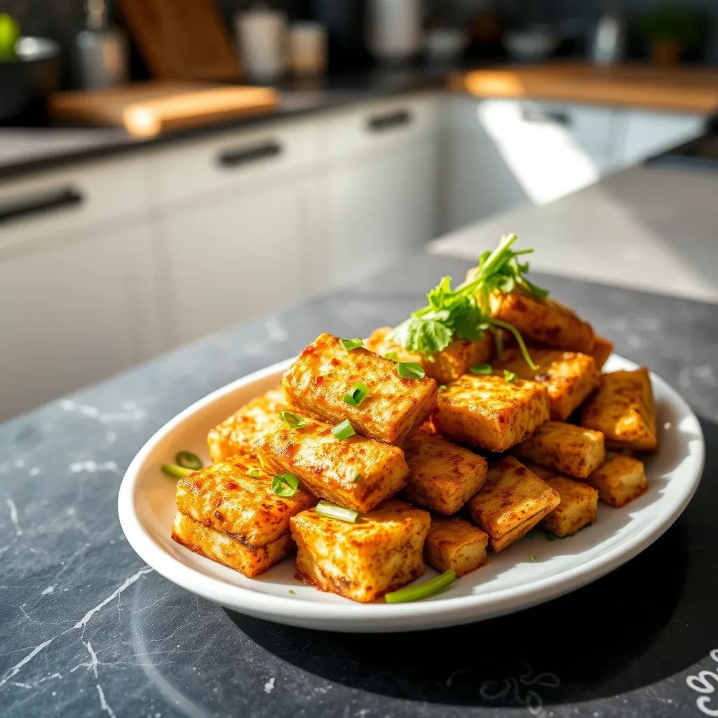 Crispy Pan-Fried Tofu recipe