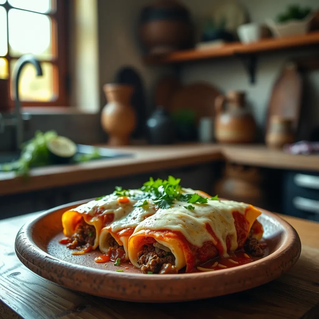 Quick Beef Enchiladas recipe