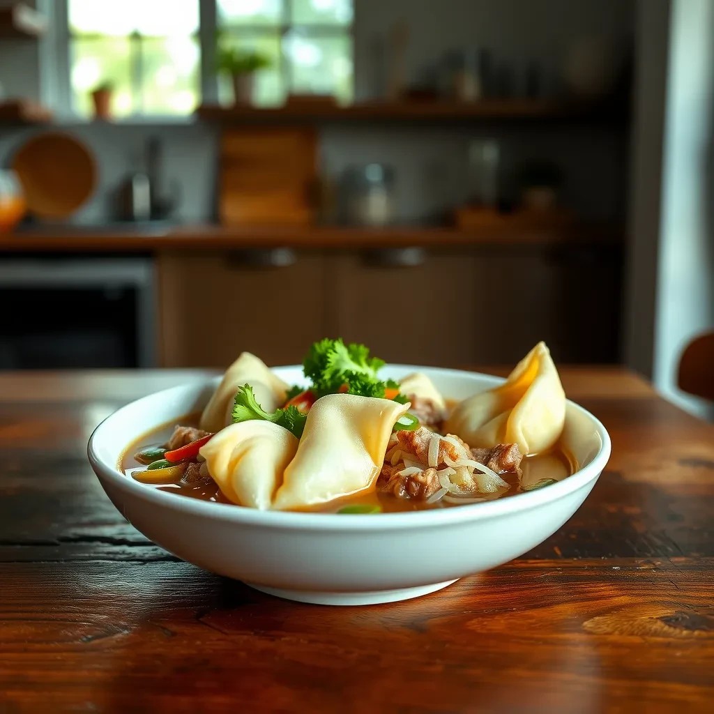 Easy Pork Wonton Soup recipe