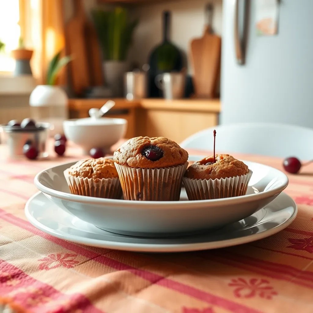 Cherry Muffins with Fresh Cherries recipe