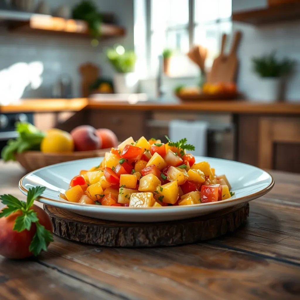 Fresh Peach Salsa recipe