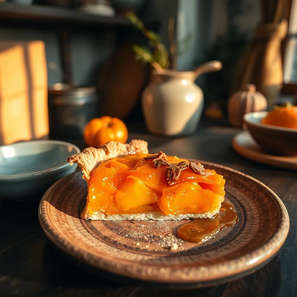 Fuyu Persimmon Pie Delight recipe