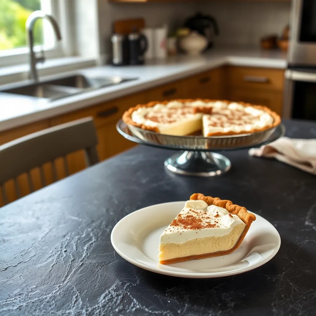 Festive Eggnog Pie recipe