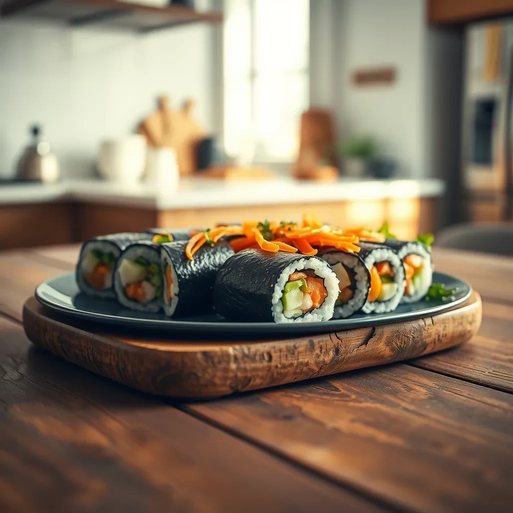 Homemade Sushi Rolls recipe