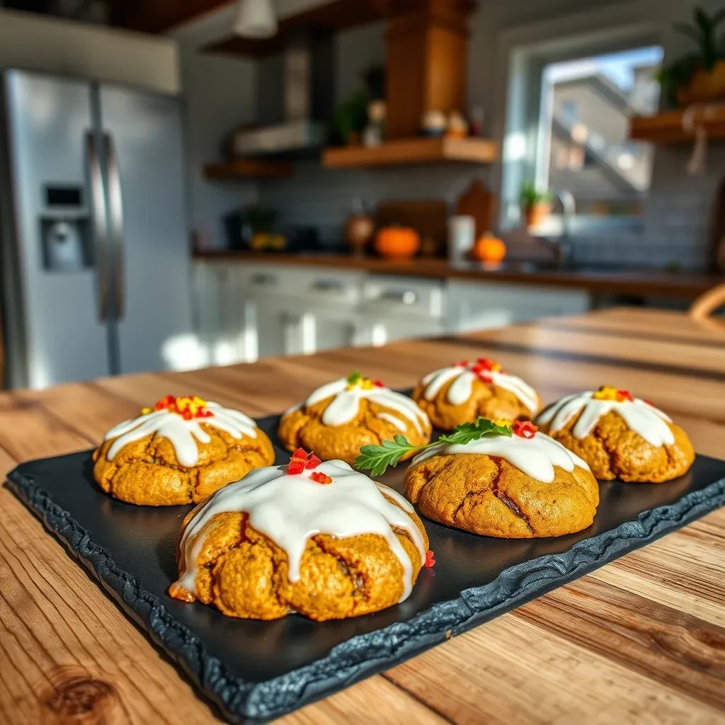 Iced Pumpkin Spice Cookies recipe