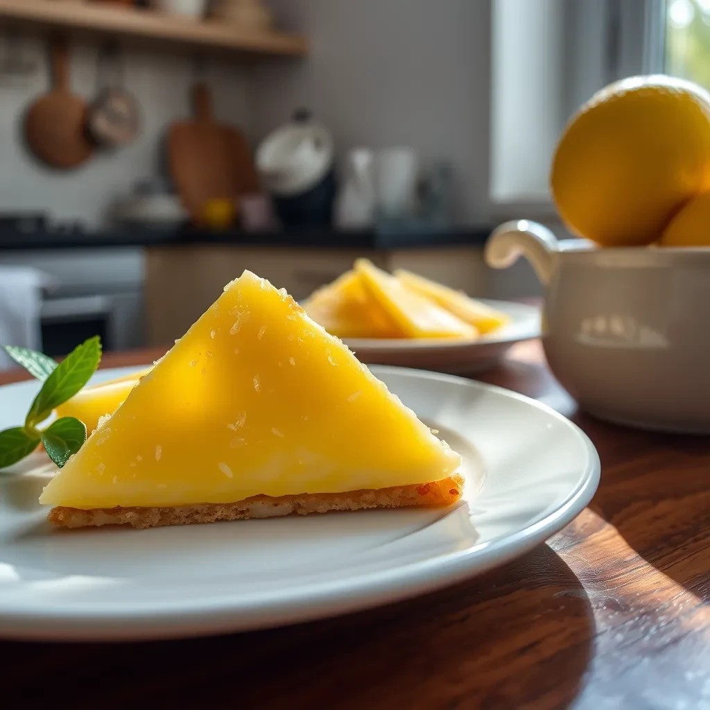 Lemon Tart Triangles recipe