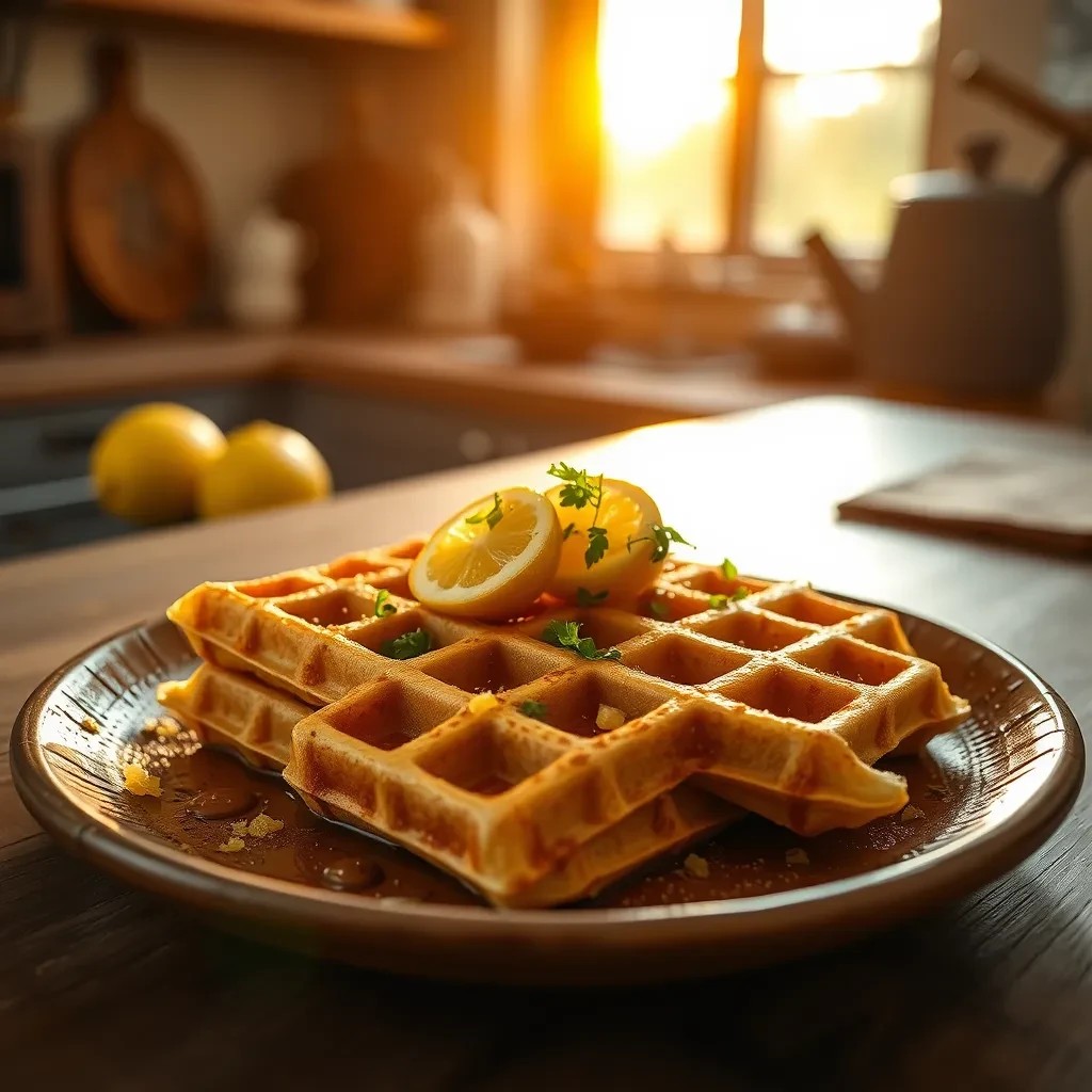 Lemon Zest Waffles recipe