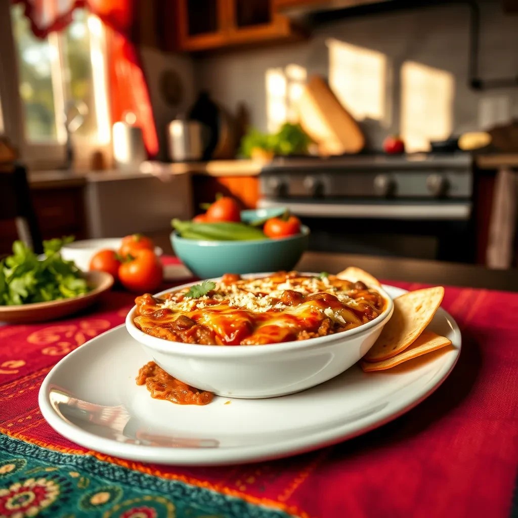 Mexican Lasagna Dip recipe