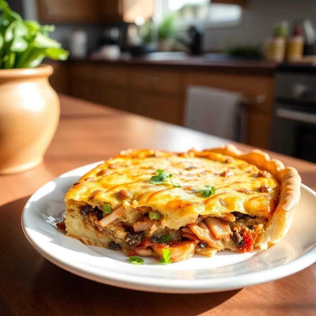 Mexican Taco Quiche Bake recipe