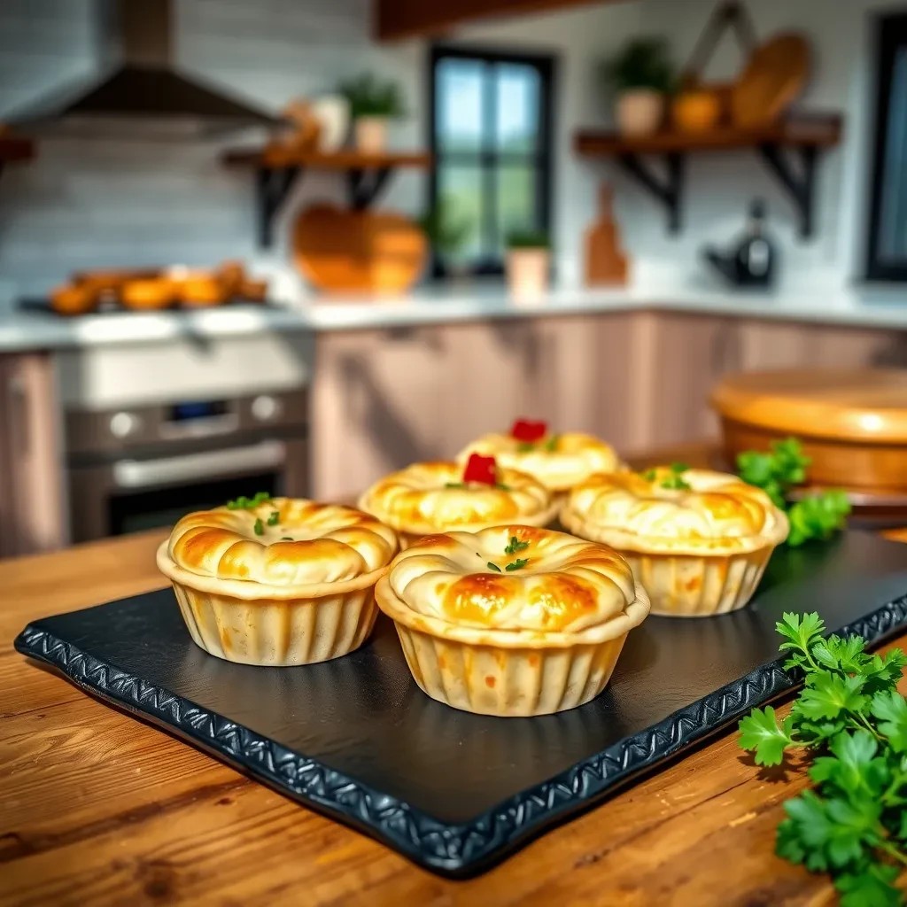 Mini Chicken Pot Pie Bites recipe