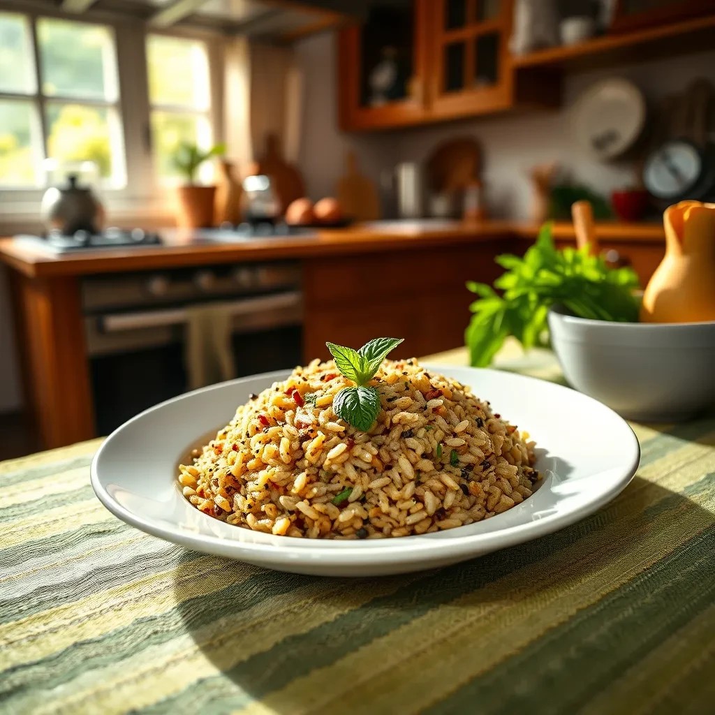 Mint Barley Pilaf recipe