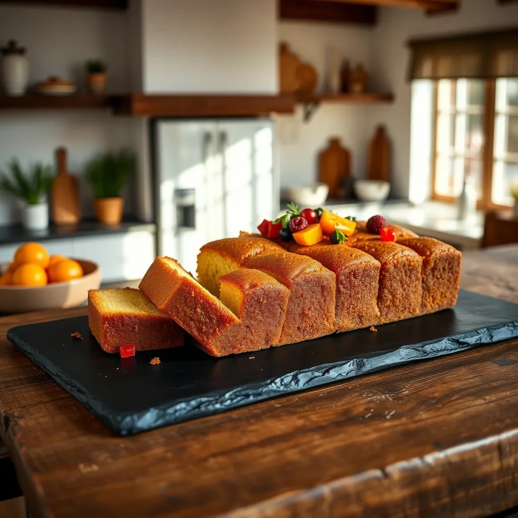 Moist Golden Rum Cake recipe