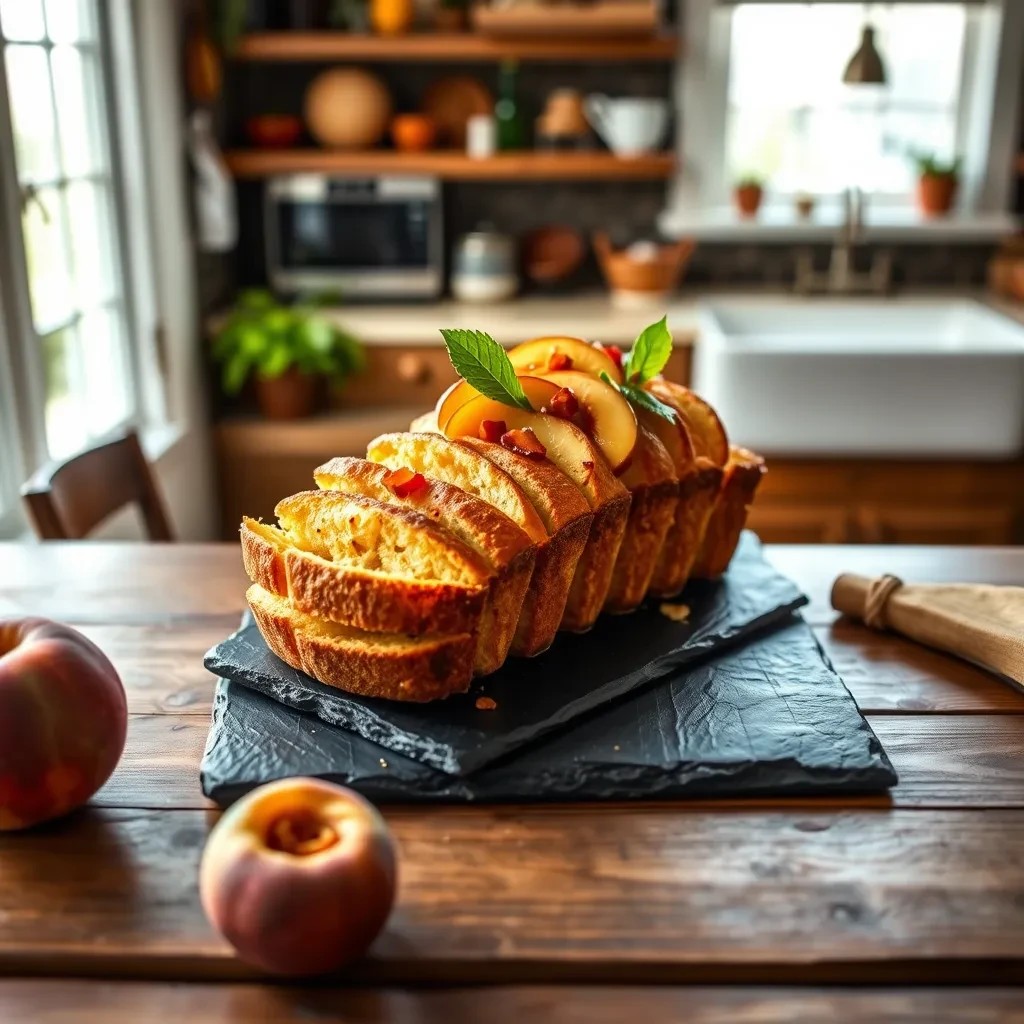 Peach Bread Delight recipe