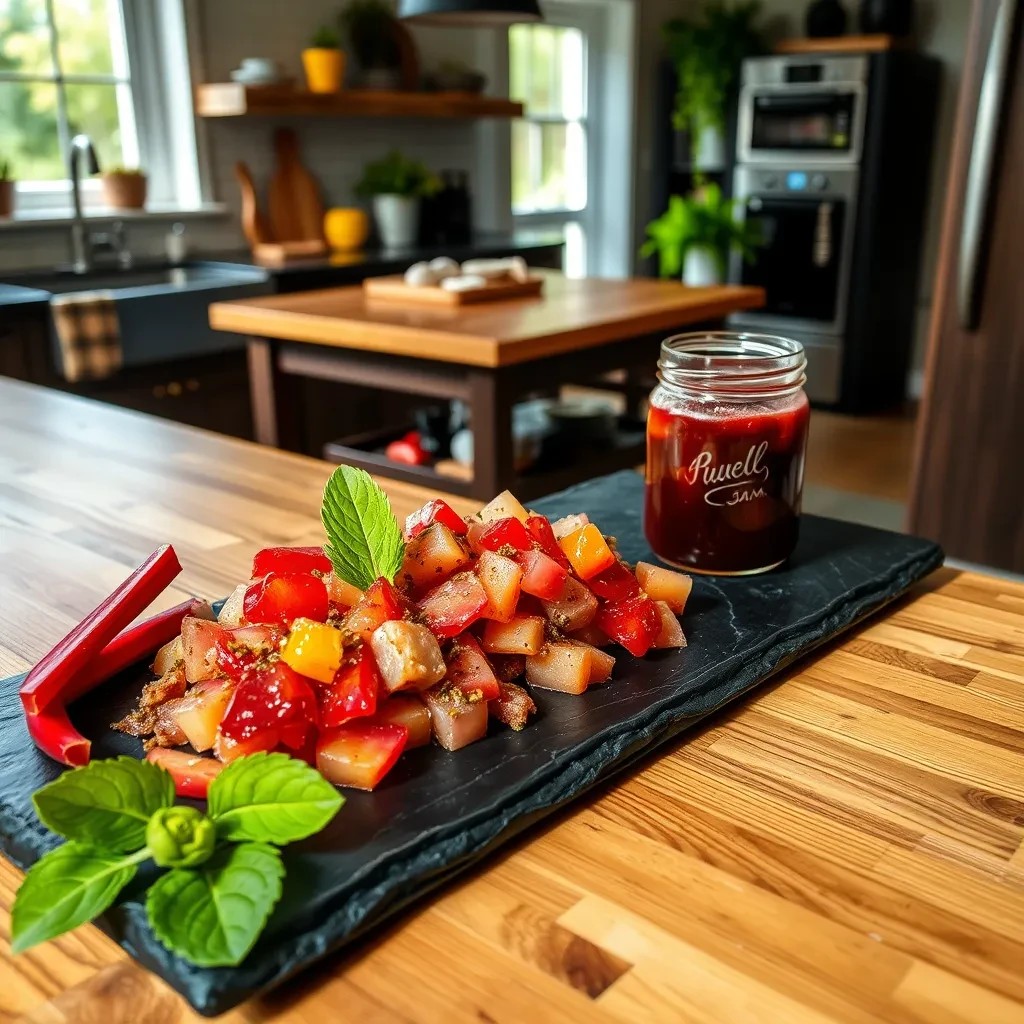 Rhubarb Plum Preserve recipe