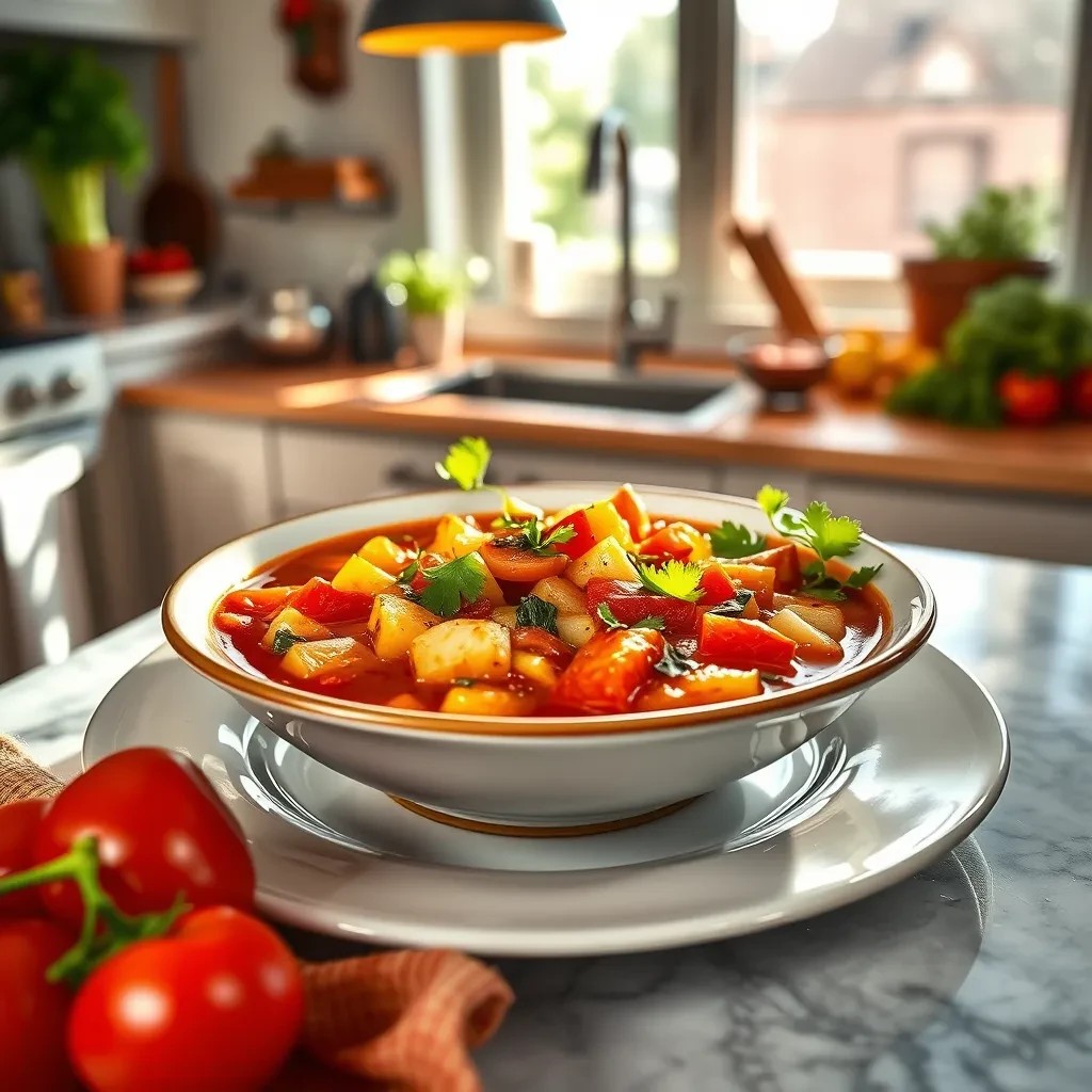 Salsa Vegetable Soup Delight recipe