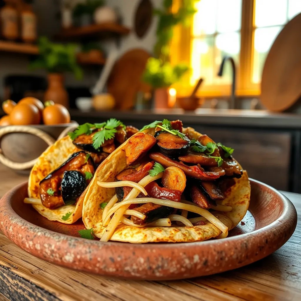 Savory Eggplant Tacos recipe