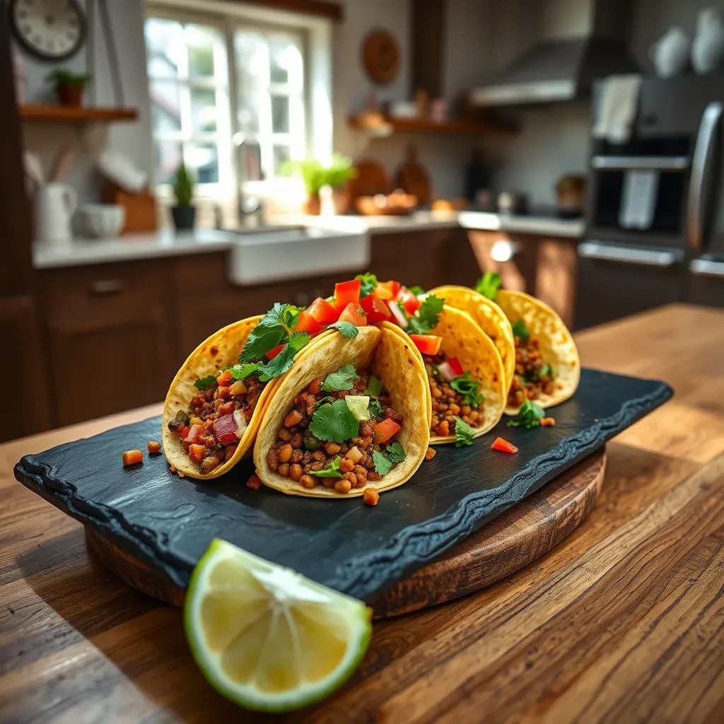 Savory Lentil Tacos recipe