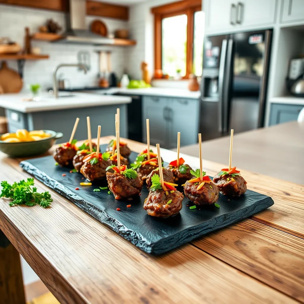 Sesame Beef Bites Appetizer recipe