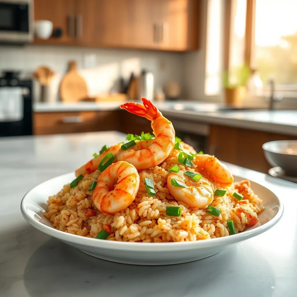 Shrimp Fried Rice Dish recipe