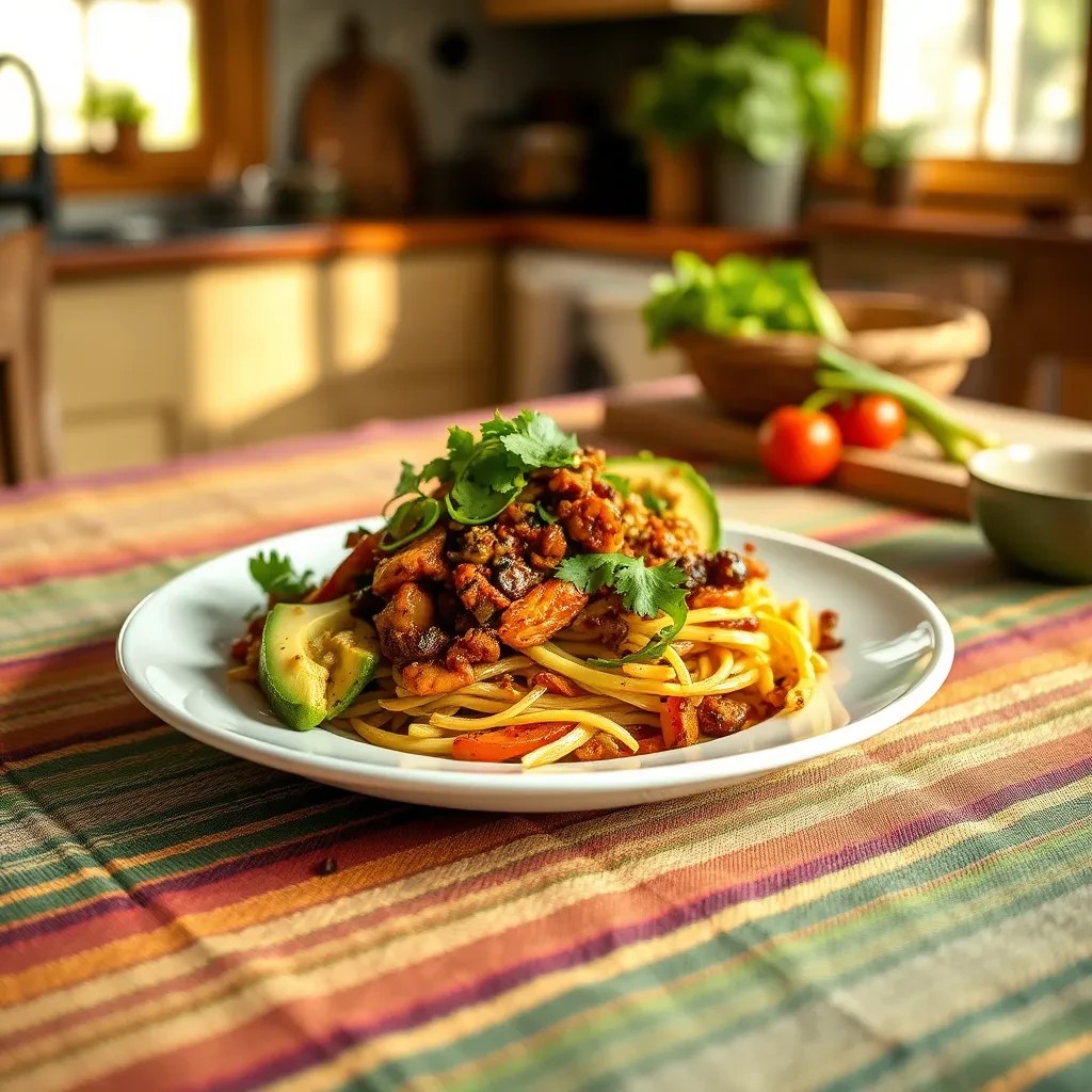 Smoky Avocado Fajita Dish recipe