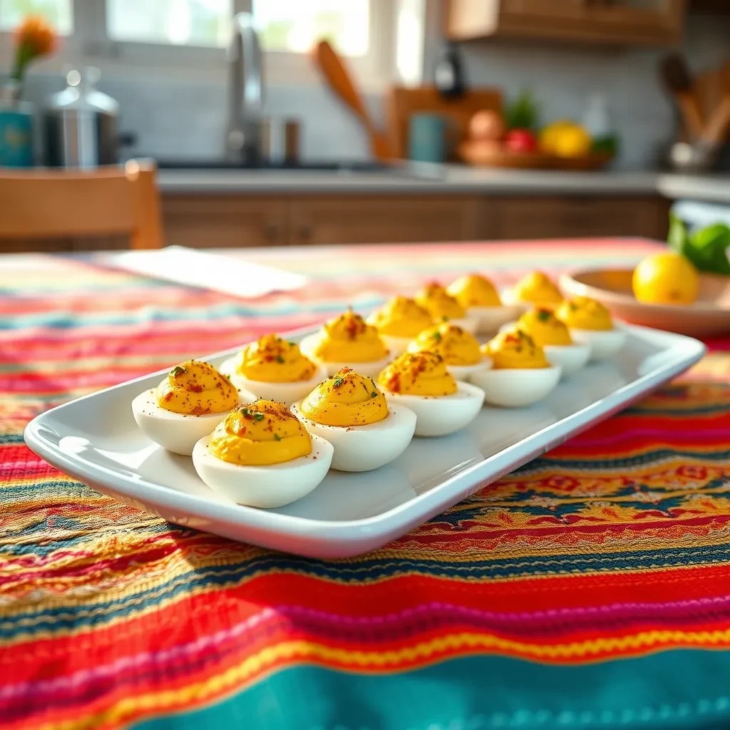 Spicy Deviled Eggs recipe