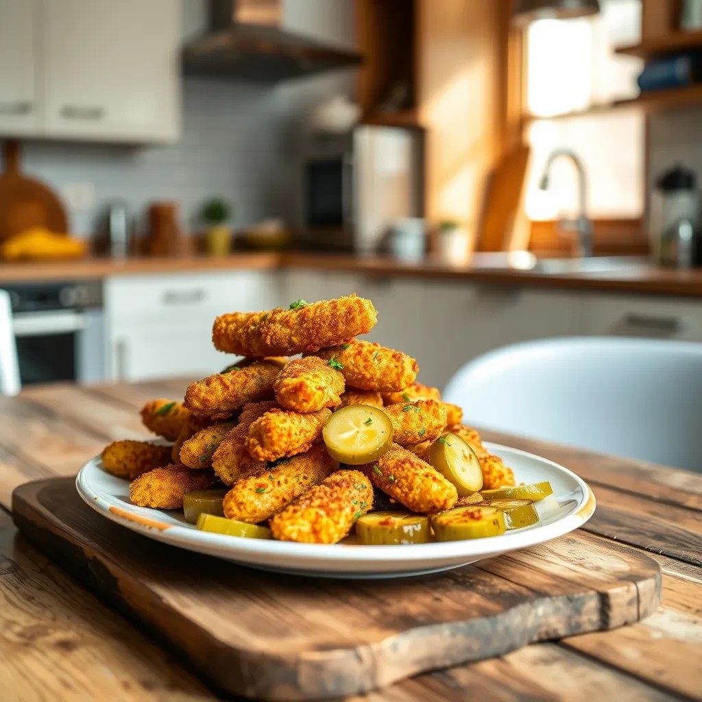 Crispy Spicy Pickles recipe