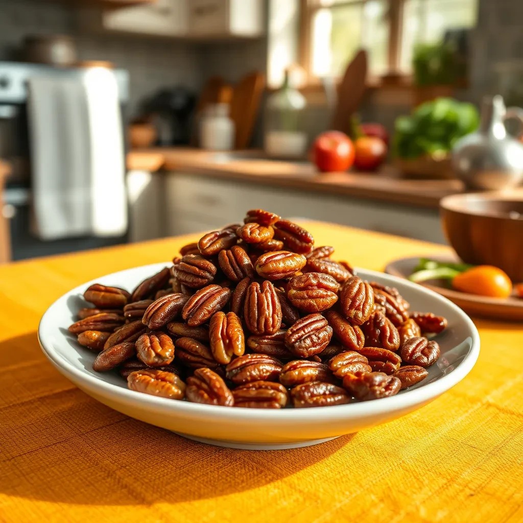 Spicy Roasted Pecans recipe