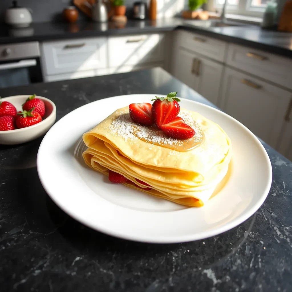 Strawberry Crepe Layer Cake recipe