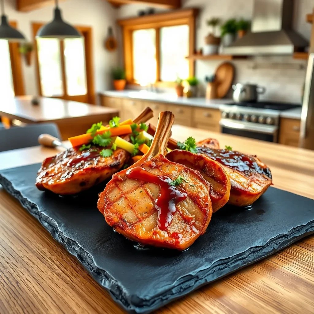 Sweet BBQ Pork Chops recipe