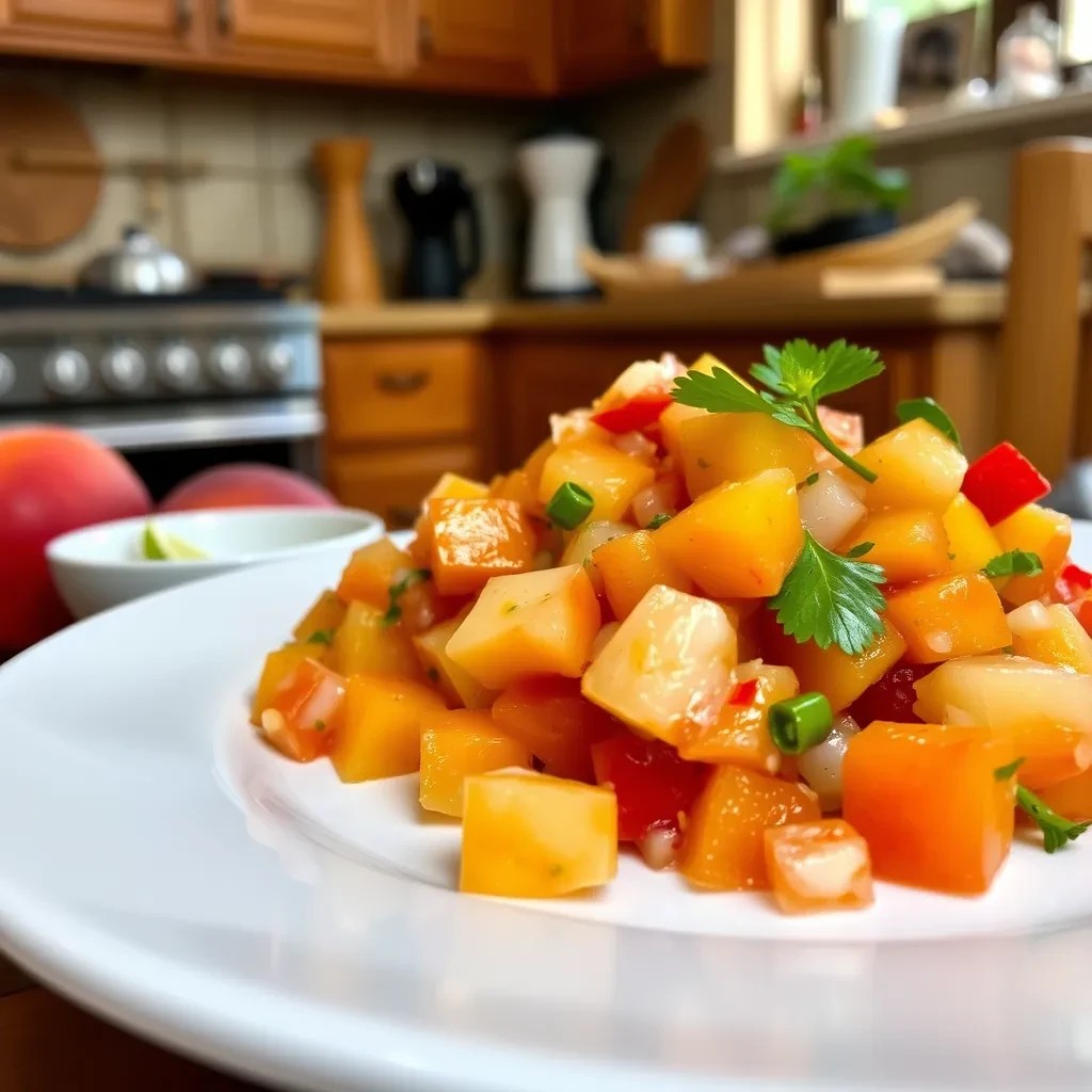 Texan Peach Salsa Delight recipe