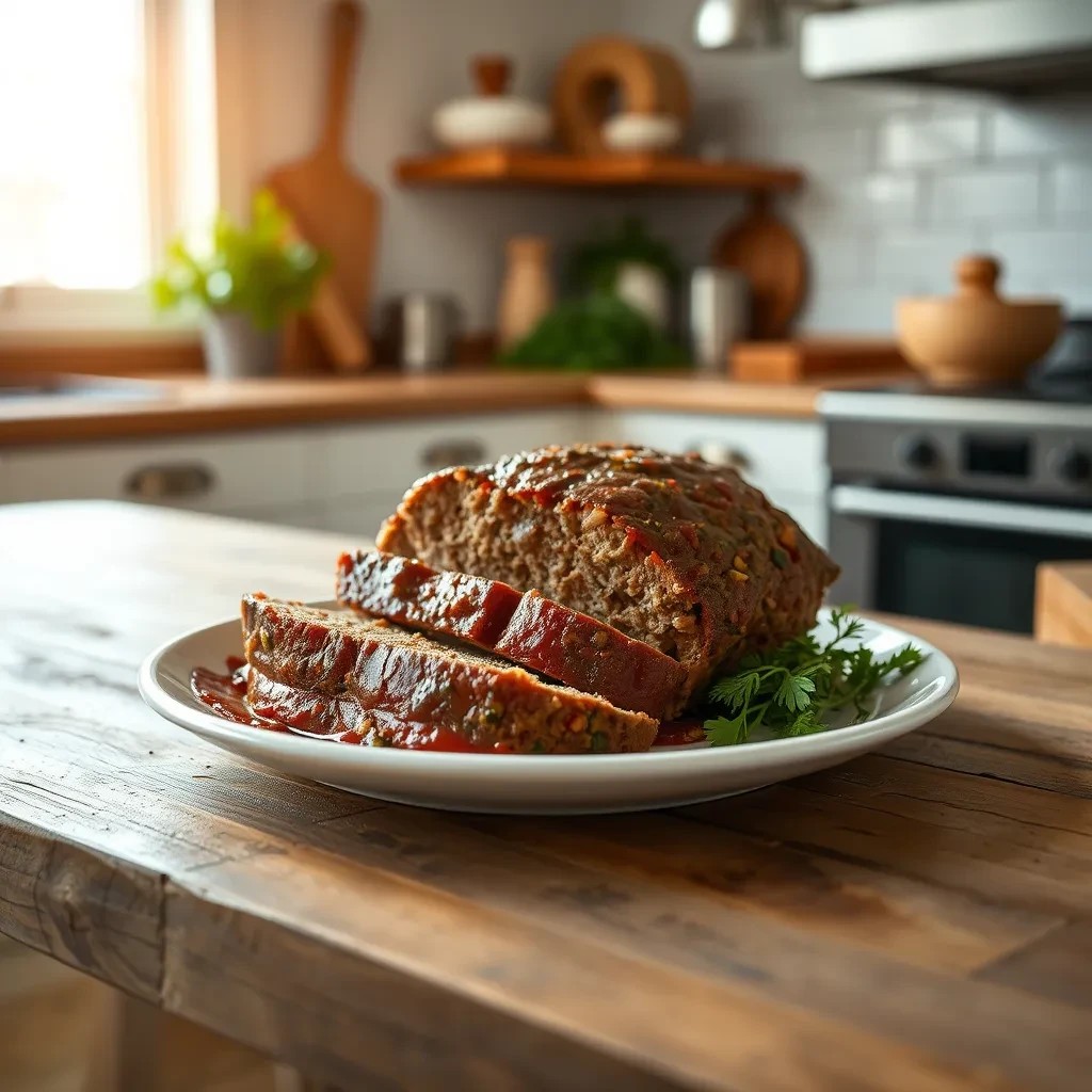 Three Meat Meatloaf recipe