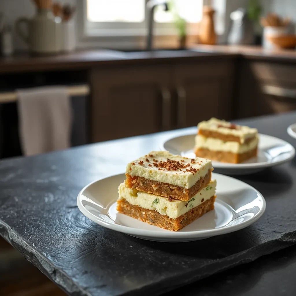 Zucchini Cream Bars recipe